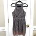 American Eagle Outfitters Dresses | American Eagle Outfitters Gray Lace Metallic Rose Gold Ombre Dress Sz. 8 | Color: Gold/Gray | Size: 8