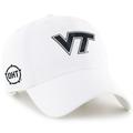 Men's '47 White Virginia Tech Hokies OHT Military Appreciation Clean Up Adjustable Hat