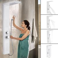 Duschpaneel Edelstahl Duschsystem mit Regendusche, Massagedusche, Duschsäule Duschset mit