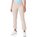 Replay Damen Jeans Schlaghose Faaby Flare Crop Comfort-Fit mit Power Stretch, Grau (Light Taupe 803), W25