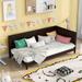 Twin/Full Daybed, Wood Twin/Full Size Daybed with Wooden Slats Support, Daybed Sofa Bed Frame for Living Room,Guest Room