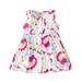 gvdentm Girls Casual Maxi Floral Dress Long Sleeve Holiday Pockets Dresses Easter Dresses For Baby Girls Pink 18-24 Months