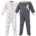 Hudson Baby Infant Girl Fleece Zipper Sleep and Play 2pk Whimsical Unicorn 3-6 Months