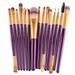 ZHAGHMIN Brushes Makeup 15Pcs Makeup Brush Set Cosmetic Brushes Tools Kit Or Highlighter Eye Shadow Eyeliner Eyelash Eyebrow Brush Cosmetic Beauty Tool Kit Eye Shadow Brush for Set Wet And Wild Make