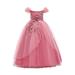 VerPetridure Toddler Girl Dresses Clearance Sleeveless Casual Dresses for Girls Toddler Girls Temperament Minimalistic Bowknot Embroidered Flower Net Yarn Birthday Party Gown Dresses