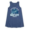 Instant Message - Surf City - Toddler & Youth Girls A-line Dress