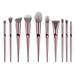 ZHAGHMIN Blinged Makeup Brushes Eyeshadow Eyebrow Makeup Cosmetic Brushes 10Pcs Brush Powder Lip Brush 360 Wave Brush Cute Korean Stuff Toddler Hair Brush Korean Foundation Makeup Glitter Makeup Bru