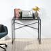 Ebern Designs Hyardsite Desk Wood/Metal in Black | 18.89 H x 39.37 W x 28.34 D in | Wayfair B6701D1DBDF94B409043851D1C843913