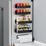 Prep & Savour Magnetic Spice Rack Metal in Black | 2.95 H x 10.67 W x 4.21 D in | Wayfair 5BBB59ABA66347A88264FBB009744D9A