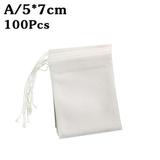 100 Pcs Disposable Tea Bags For Tea Infuser with String Empty Teabags Heal U.K T8B0