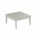 WestinTrends Ashore Outdoor Coffee Table 32 Inch All Weather Poly Lumber Adirondack Patio Coffee Table Square Low Table Sand