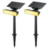 Linkind Solar Lights Outdoor Waterproof Solar Landscape Spot Lights Outdoor 54 LED 3 Lighting Modes Solar Lights for Landscape Yard Garden 2 Pack