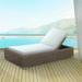 Outsy 0AMI-SL-BR 79 x 31.5 in. Milo Outdoor Wicker Aluminum Frame Sun Lounger Brown