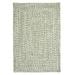 Colonial Mills 5 Green and White Braided Square Area Throw Rug