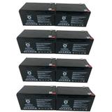 SPS Brand 12V 12Ah Replacement Battery (SG12120T2) for Kid Trax Fire Truck (KT1003) Riding Car (10 Pack)