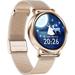 Smart Watch for Women 1.01 Inch Touch Screen Fitness Tracker Watch IP67 Waterproof Smartwatch with Incoming Call and Stopwatch Step Counter Sport Running Watch for Android and iOS Gold
