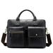 Shoulder Bag Men Handbags Totes 14 Inch Laptop Bag Zipper Messenger Bag for Men Briefcases Bags Men Genuine Leather Bags Business Bag