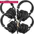 4x NEW TASCAM TH-02 Foldable Recording Mixing Home Studio Headphones - Black Bundle
