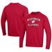 Men's Under Armour Red Wisconsin Badgers Alumni All Day Pullover Sweatshirt