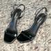 Nine West Shoes | Nine West Women's Zadie Heeled Sandal Black Patent, Size 9 | Color: Black | Size: 9