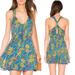 Free People Dresses | Free People Washed Ashore Mini Dress Floral Blue Size Xs | Color: Blue | Size: Xs