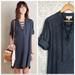 Anthropologie Dresses | Anthropologie/Cloth & Stone - Tencel Chambray Lace Up Shirt Dress, Xs | Color: Blue/Gray | Size: Xs