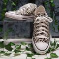 Converse Shoes | Converse Animal Print Canvas Sneakers | Color: Black/White | Size: 6.5