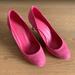 Gucci Shoes | Gucci Pink Suede Mid-Low Heels Pumps Eu 37.5 | Color: Pink | Size: 37.5eu