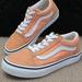 Vans Shoes | Kids Vans Unisex Old Skool Low Top Lace Up Peach Sneakers | Color: Red | Size: 2.5 Unisex