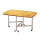 Folding Table/dining Table, Household Rectangular Table, Movable On Wheels, Table for 4-6 People, 5 Colors (D 120×70cm)