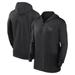 Men's Nike Black Cleveland Guardians Authentic Collection Travel Performance Lightweight Full-Zip Hoodie