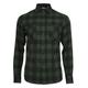 Langarmshirt URBAN CLASSICS "Herren Checked Flanell Shirt" Gr. 4XL, schwarz (blk, forest) Herren Shirts Langarm