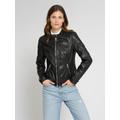 Lederjacke MAZE "4202244", Damen, Gr. M, schwarz, Obermaterial: 100% Lammleder / Futter: 100% Baumwolle / Ärmelfutter: 100% Polyester, Jacken