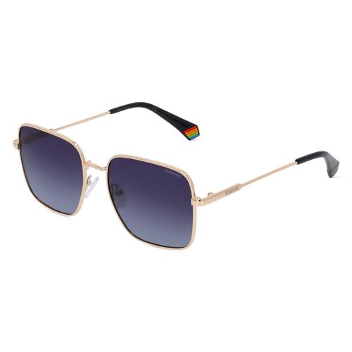 Polaroid PLD 6194/S/X Damen-Sonnenbrille Vollrand Eckig Metall-Gestell, gold