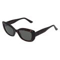 Fielmann OU 036 SUN FA CARRY Damen-Sonnenbrille Vollrand Butterfly Acetat-Gestell, Havanna