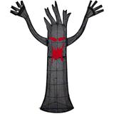 55" LED Lighted Black Terrifying Tree Outdoor Halloween Decoration, Purple Lights