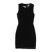H&M Casual Dress - Sheath Crew Neck Sleeveless: Black Print Dresses - Women's Size 2