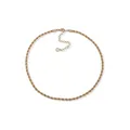 Anne Klein Gold Tone 16" Rope Chain Collar Necklace