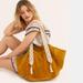 Free People Bags | Free People Anthropologie Suede Leather Macrame Strap Oversized Bag Nwt | Color: Cream/Tan | Size: Os
