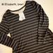 Lularoe Tops | Medium Lularoe Elizabeth Long-Sleeved Sweater Tunic Top, Black With Blue | Color: Black/Blue | Size: M