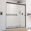 DreamLine Alliance Pro BG 56-60 in. W x 70 3/8 in. H Semi-Frameless Sliding Shower Door Tempered Glass in Brown | 70.38 H x 0.19 D in | Wayfair