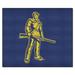 Blue 71 x 59.5 x 0.25 in Area Rug - FANMATS West Virginia Mountaineers Starter Mat Accent Rug Nylon | 71 H x 59.5 W x 0.25 D in | Wayfair 36754