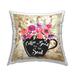 Stupell Industries Coffee Good For The Soul Bouquet Printed Throw Pillow Design By ND Art Polyester/Polyfill blend | 18 H x 18 W x 7 D in | Wayfair