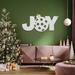 The Holiday Aisle® Christmas Joy Wall Décor, Metal in Gray/White | 17 H x 36 W x 0.12 D in | Wayfair 2FC83DA674044B5497C512C201FB7B3E