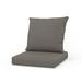 Corrigan Studio® Indoor/Outdoor Deep Seat Cushion Set in Gray | 5 H x 24 W x 24 D in | Wayfair 66D4B54A10DA441591DDD5D0B3F373F3