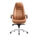 Orren Ellis Caybree Genuine Leather Executive Chair Upholstered in Brown | 52.3 H x 25.5 W x 23 D in | Wayfair 60A365AD25AC4AE594DAF2D99DFBCAF4