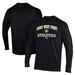 Men's Under Armour Black Army Knights Athletics Performance Long Sleeve T-Shirt