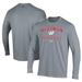 Men's Under Armour Gray Wisconsin Badgers Athletics Performance Long Sleeve T-Shirt