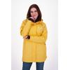 Regenjacke DEPROC ACTIVE "Friesennerz NEW ELLESMERE", Damen, Gr. 50 (XL), gelb, Obermaterial: 100% Polyurethan;Futter: 100% Polyester, casual, figurumspielend, Langarm gerader Abschluss mit Druckknopf, Jacken, auch in Großen Größen erhältlich
