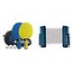 JOOLA Tischtennis Set Vivid Outdoor & ausziehbares tragbares Tischtennisnetz Connect, Set (verstellbare Länge) – Spielen Sie Tischtennis überall, blau, M